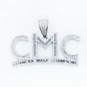 Collar con Colgante de Letra CMC con Micro Pavé de Circonitas, Joyería Hip Hop, Significado: Las Oportunidades Hacen Campeones, para Hombre - Product Image 5