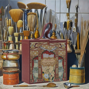 Sang Trọng Màu Đỏ Hamper Bộ Quà Tặng Kraft Chất Liệu Lá Vuông/Hình Chữ Nhật Hộp Bao Bì Dập Nổi Da Xử Lý Vuông Cho Ngày Của Mẹ - Product Image 2