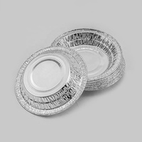 Moule à tarte rond de 4 pouces pour la cuisson au four Gobelet à gâteau en aluminium jetable Récipient en aluminium écologique pour la cuisine