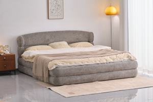 Cama Tapizada de Diseño Moderno 2026, Muebles de Dormitorio Sencillos, Cama de Madera, Venta al por Mayor de Fábrica - Product Image 4