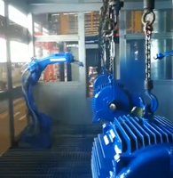 Machine de peinture automatique par pulvérisation, robot CNC 6 axes pour la peinture de pièces automobiles