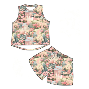 <b>Milk</b> Silk Kids Tank Top & Shorts Set,Custom Print Children 2 Piece Outfit - Product Image 5