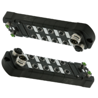 Module d'E/S à distance KRONZ IP67 PROFINET, 2 entrées numériques, 12 sorties numériques, 1 entrée analogique 4-20mA, connecteur M12, Ethernet industriel