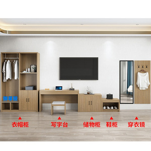 Yu Zun Yin Hotel Bedroom <b>Set</b> Standard Size Complete Furniture For Hotel Rooms And Apartments - Product Image 5