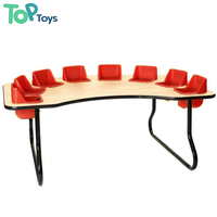 Table d'écriture moderne pour enfants de maternelle avec ceintures de sécurité, en MDF, pour l'école et la chambre