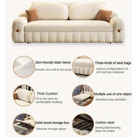 Sofá Cama Moderno en Oferta, Sofá Cama Plegable Extraíble, Sofá Cama Pequeño a Precios Bajos con Almacenamiento para el Hogar