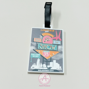 Etiquetas de equipaje de goma PVC personalizables-Etiquetas de identificación de viaje resistentes al desgarro con ventana transparente para tarjeta de información de contacto - Product Image 3