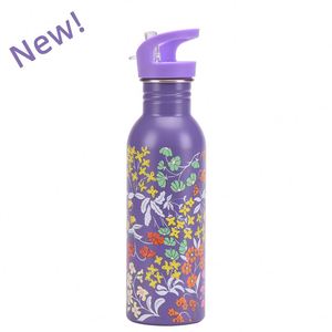 750ml/25.5oz Single-Layer Stainless Steel Tie Dye Insulated Cup With Straw Outdoor Portable Sports Water <b>Bottle</b> - Product Image 5