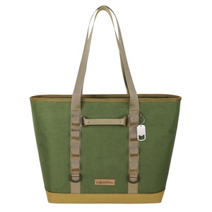 Sac isotherme souple pliable et étanche pour 24 canettes, personnalisable avec logo, en polyester durable, idéal pour les pique-niques, le camping et les voyages - Product Image 1