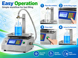 Máquina Automática de Llenado de Líquidos por Peso para Aceite Comestible, Detergente, Miel, Vinagre, Vino y Líquidos Viscosos - Product Image 5