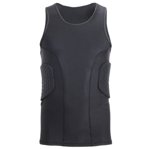 Kemeja Empuk Tanpa Lengan Kustom EVA Poliester Pria Kemeja Empuk Hitam Empuk Olahraga Tank Top Pria - Product Image 2