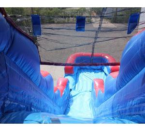 Tobogán Acuático Inflable Gigante de PVC de 20 pies, Diseño Rojo, para Niños y Adultos, Castillo Acuático Inflable para Jardín - Product Image 5