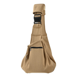 Foldable Crossbody Pet <b>Backpack</b> Dedicated Phone Pocket Lightweight Ventilated Design for <b>Cats</b> Dogs Zipper Closure Solid Pattern - Product Image 5