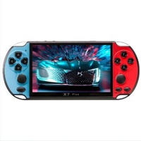 Console de jeu portable rétro Gamegaga X7 Plus 5,1 pouces avec 10000 jeux intégrés, écran couleur et batterie 1500 mAh