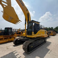 Excavatrice sur chenilles hydraulique Komatsu PC300 d'occasion à faible nombre d'heures, 30 tonnes, modèle PC300-8, avec pièces