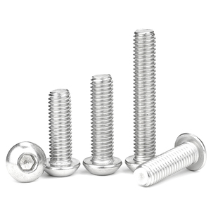 Paquete de 50 tornillos de máquina de cabeza redonda con hueco <span class=keywords><strong>hexagonal</strong></span> de acero inoxidable 304, M1.6 M2 M2.5 M3 M4 M5 M6 M8 M10 <span class=keywords><strong>M12</strong></span> ISO 7380 - Product Image 3