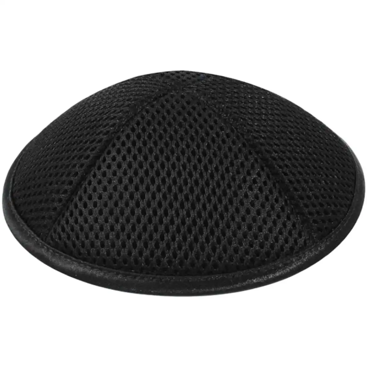 Пользовательский логотип печать льняной вышитый Kippot еврейский черный Kippah