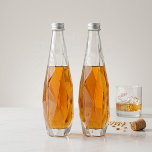 Botella <span class=keywords><strong>de</strong></span> Vidrio Multifacética Cortada a Medida, Resistente a la Presión, con Tapa Metálica <span class=keywords><strong>de</strong></span> Rosca para Bebidas Carbonatadas, Vodka, Ginebra, Whisky - Product Image 5