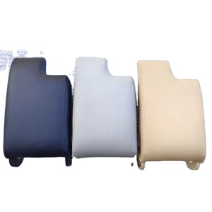 Cubierta de almacenamiento de reposabrazos de cuero <span class=keywords><strong>Interior</strong></span>, tapa de caja de pasamanos de consola central de coche con portavasos, posición delantera para <span class=keywords><strong>BMW</strong></span> <span class=keywords><strong>E46</strong></span> 1998-2006 - Product Image 1