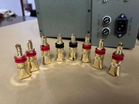 Connecteur audio femelle banane HIFI haut de gamme, borne de liaison pour amplificateur en cuivre pur et laiton, borne de câblage pour haut-parleur 5 mm