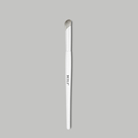 Pinceaux de maquillage professionnels 3 pièces en soie de maïs synthétique douce avec manche en bois pour le visage, le fond de teint et le correcteur, avec logo personnalisé