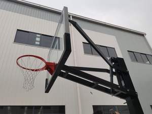 Longue durée <span class=keywords><strong>de</strong></span> vie réglable 5-10 pieds 1.5-3 m systèmes <span class=keywords><strong>de</strong></span> <span class=keywords><strong>basket</strong></span>-ball cerceaux extérieur dans le sol avant manivelle support avec panneau arrière - Product Image 4