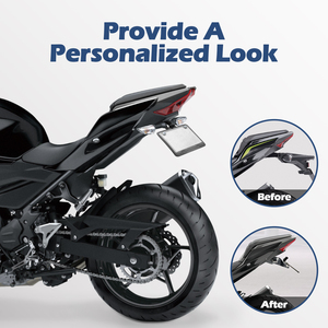XXUN-Soporte de matrícula trasero para motocicleta, piezas para <span class=keywords><strong>Kawasaki</strong></span> Ninja400 <span class=keywords><strong>Z400</strong></span> Z 400 Z-400 <span class=keywords><strong>2018</strong></span> 2019 2020 - Product Image 4