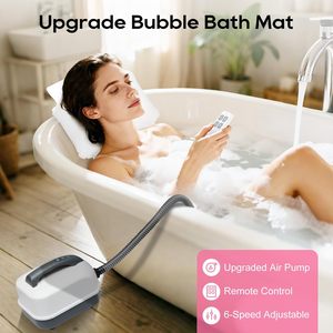 Tapis de bain à bulles, portable, intensité réglable à 6 niveaux avec pompe électrique et oreiller <span class=keywords><strong>gonflable</strong></span>, certifié CE pour hôtel - Product Image 3