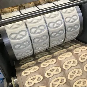 Máquina automática para hacer galletas, galletas, sándwich pequeño, línea de producción de procesamiento de moldeo de galletas, moldeador rotativo
