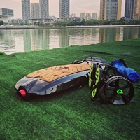 Wathsport Gear Voiture à eau à grande vitesse pour adulte Voiture à eau électrique Planche de surf électrique Wakeboard en fibre de carbone