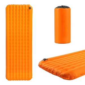 TPU Vertical Strap Air Inflatable Waterproof Ultralight Portable <b>Camping</b> Sleeping Mat Outdoor <b>Hiking</b> Backpacking air Bed - Product Image 1