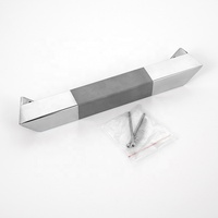 Repose-pieds de douche d'angle en acier inoxydable pour le rasage des jambes, barre antidérapante moletée pour salle de bain