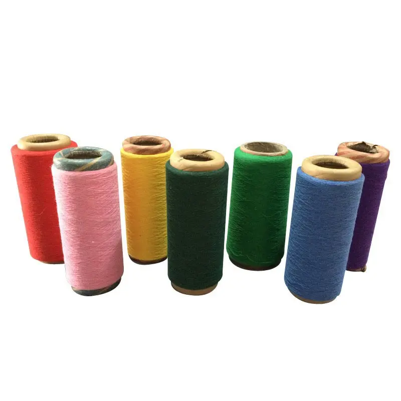 再生綿糸編みソックス生地リサイクル混紡糸ビスコースフィラメント毛糸織り綿