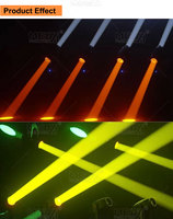 Projecteur de scène à double tête LED 2x150W, faisceau lumineux LED, anneau LED blanc, CRI 90 élevé, contrôle DMX512 pour DJ, mariage, concert, boîte de nuit