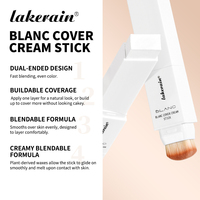Stick de fond de teint changeant de couleur en gros avec niacinamide, couvrance totale, fini mat, résistant à l'eau, longue tenue pour un estompage facile