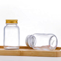 60 ml/75ml/100ml/120ml/150ml/200ml/250ml/300 ml/400ml/500ml/ml Pilule en verre transparent Vitamine Capsule Bouteille Bouteilles de médecine en verre