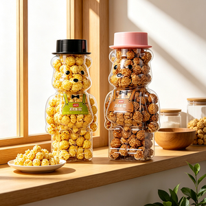 Longxiaoya Popcorn sucré certifié GFSI/FSSC22000 Halal, faible en sucre, à la truffe noire, 128g, céréales complètes, sans graisses trans, collations semi-molles - Product Image 2