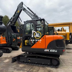 Excavatrice d'occasion à prix avantageux DX60 DX60D à vendre, modèle coréen d'origine, sur chenilles hydrauliques, DOOSAN 60, en bon état, couleur rouge - Product Image 2