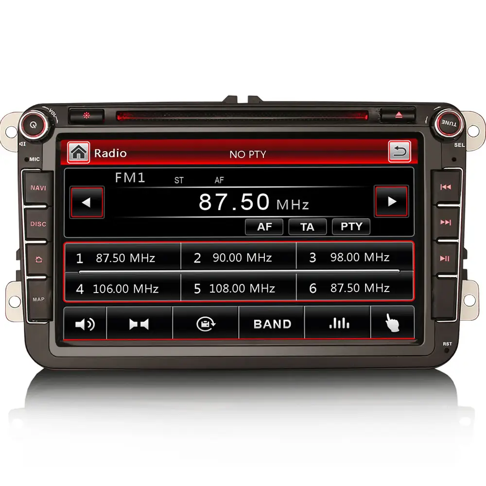 Erisin ES7285V 8 "MTK araç DVD oynatıcı çalar Stereo DAB + OPS Canbus SWC DVB-T GPS navigasyon