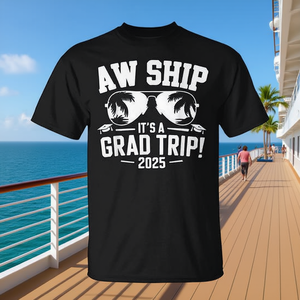 T-shirt assorti pour les seniors du voyage de remise des diplômes en croisière 2025 - Product Image 3