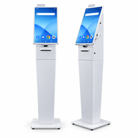 Kiosque de commande en libre-service sur pied avec écran tactile multipoint Full HD LCD de 21,5 pouces, processeur Intel Core i5/i7, Android et imprimante intégrée