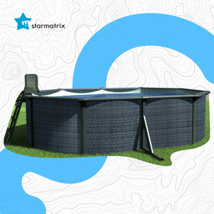 Starmatrix SP493612B/BW piscines à paroi en acier <span class=keywords><strong>kit</strong></span> de <span class=keywords><strong>piscine</strong></span> creusée à paroi en acier - Product Image 4