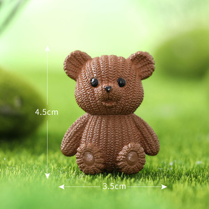 Mini Ositos de PVC en 8 Colores, Figuras de Ositos de Peluche en Miniatura, Animales Pequeños para Esconder en Jardines de Hadas, Accesorios para Manualidades, Decoración de Escritorio - Product Image 6