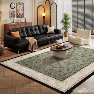 Tapis de salon moderne pour la prochaine semaine, 9 mm, à poils bouclés, motif géométrique, durable, imperméable, facile à nettoyer - Product Image 1