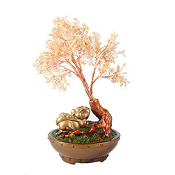 Naturale di cristallo della mano del tessuto di cristallo albero di natale albero della vita di pietra - Product Image 3