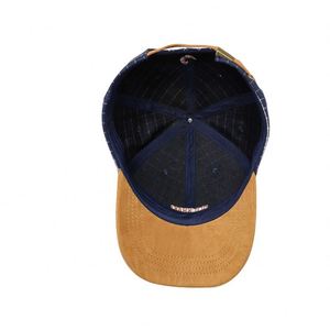 Casquette de baseball unisexe rétro en coton à motif à carreaux et blocs de couleur, 6 panneaux, respirante, imperméable, style sportif urbain, idéale pour l'été - Product Image 5