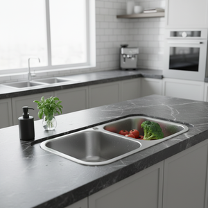 [BAEKJO] Évier de cuisine européen BD820 haut de gamme, conçu avec une double cuve profonde et un revêtement anti-rayures - Product Image 3
