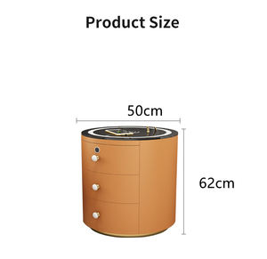 Offre Spéciale haute qualité cabinet avec recharge sans fil intelligent lampe de chevet multifonctionnel serrure d'empreinte digitale de chevet cabinet - Product Image 3