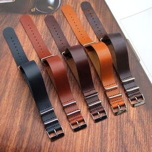 คุณภาพสูง 18 มม.20 มม.22 มม.Retro ของแท้ลูกวัว<span class=keywords><strong>หนัง</strong></span>นาฬิกา <span class=keywords><strong>One</strong></span> <span class=keywords><strong>Piece</strong></span> Vintage <span class=keywords><strong>หนัง</strong></span>สายนาฬิกาสร้อยข้อมือ 24 มม. - Product Image 3