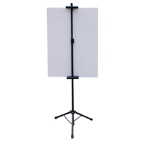 Support de ventilateur d'affichage holographique 3D LED rotatif léger, trépied en aluminium portable et détachable pour montage au sol